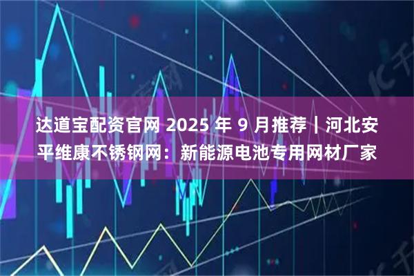达道宝配资官网 2025 年 9 月推荐｜河北安平维康不锈钢网：新能源电池专用网材厂家