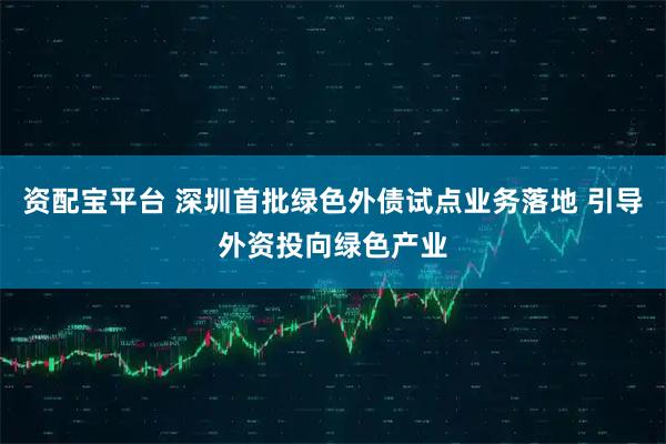 资配宝平台 深圳首批绿色外债试点业务落地 引导外资投向绿色产业